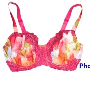 Floral whimsy 32 D bra